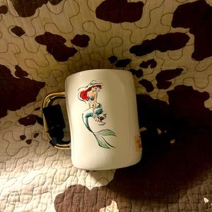 Rae Dunn Gold Handle Aerial Mug